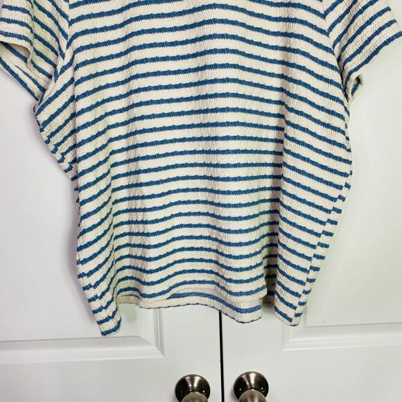 Torrid Vintage Inspired Striped Short Sleeve Top, Textured, Stretchy NWT 4X - Picture 10 of 14